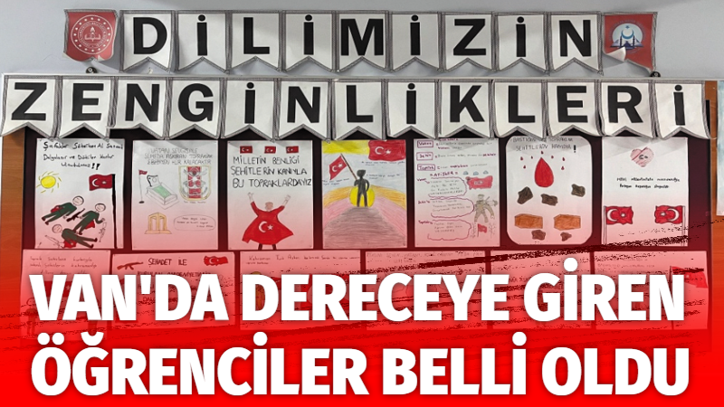 Van'da düzenlenen 'Mehmet Akif ve Türkçe' konulu afiş yarışmasında Mart