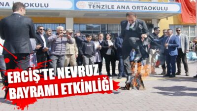 Van’ın Erciş ilçesindeki Tenzile Anaokulu öğrencileri tarafından Nevruz Bayramı etkinliği