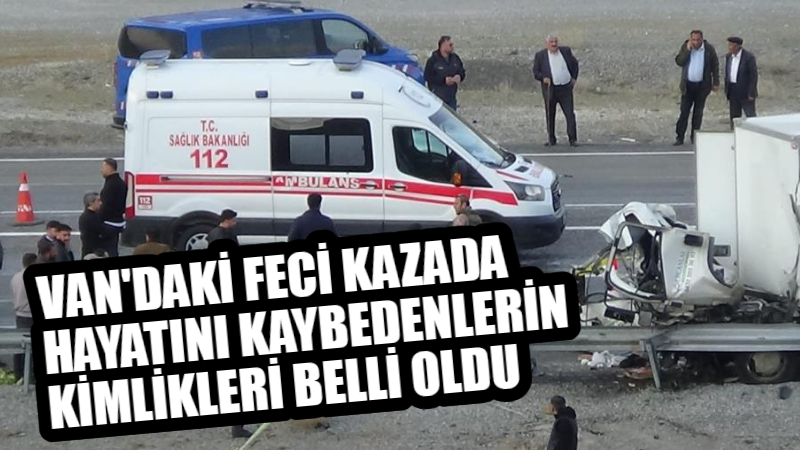 Van'ın Gürpınar ilçesinde yolcu minibüsü ile kamyonetin çarpışması sonucu meydana