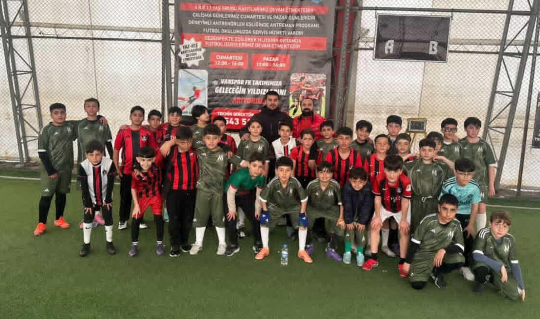 Van’da Vanspor Futbol Kulübü altyapısına oyuncu kazandırmak ve çocukların sosyal