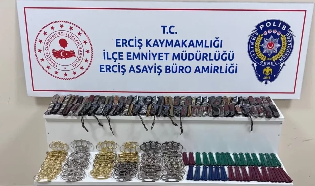 Van'ın Erciş İlçesinde iki ayrı iş yerinde yapılan aramalarda çok