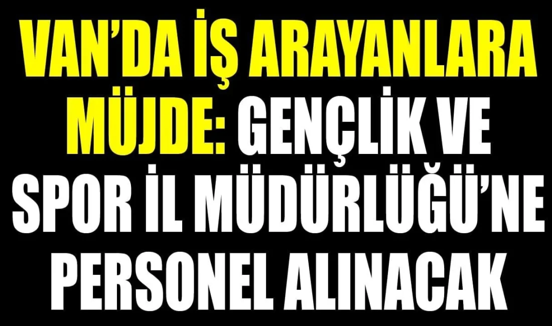 Gençlik ve Spor Bakanlığı tarafından yayımlanan 2026 yılı sözleşmeli personel