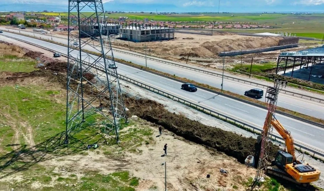 Van’da yapımı süren yeni otogar ve sebze hali kompleksinin altyapı