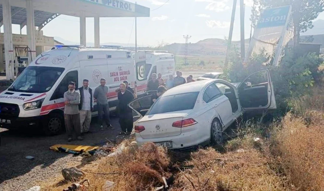 Van’ın Gevaş ilçesinde kontrolden çıkan otomobilin yol kenarındaki ağaca çarpması