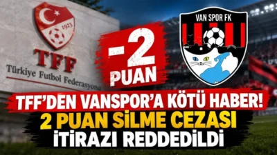 Türkiye Futbol Federasyonu (TFF) Tahkim Kurulu, 2 puan silme cezasına