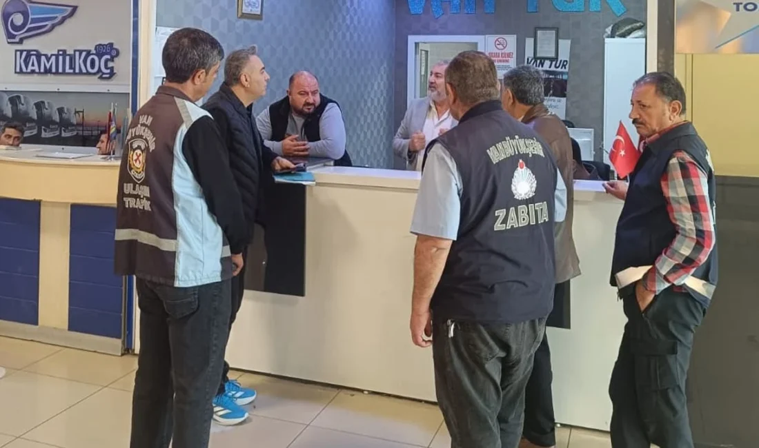 Van Büyükşehir Belediyesi Zabıta Dairesi Başkanlığı ekipleri, Van Şehirlerarası Otobüs
