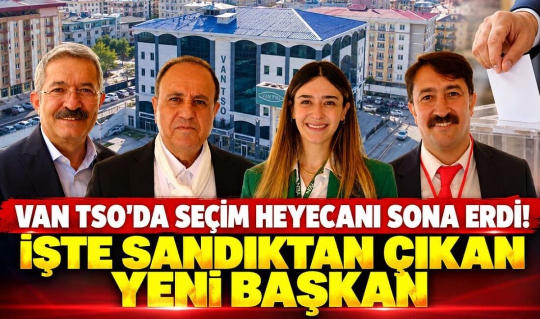 Van Ticaret ve Sanayi Odası (Van TSO) seçimlerinde sandıkların açılmasıyla