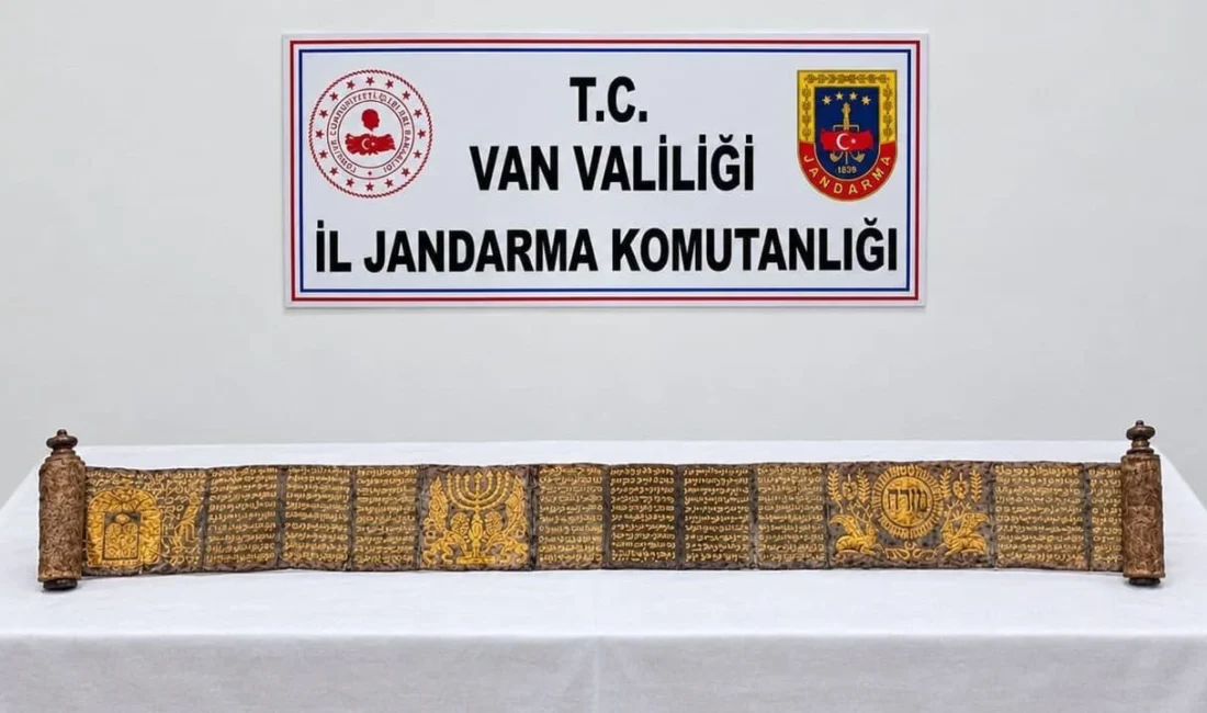 Van’ın İpekyolu ilçesinde jandarma ekiplerinin düzenlediği operasyonda, üzerinde İbranice yazılar